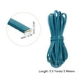thumbnail image 2 of Flat Leather Cord, 5.5 Yard 4mm Leather String Strips for DIY Crafts, Lake Blue, 2 of 6