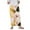 Yellow, variant on Fsqjgq Womens Lightweight Loose Trousers Womens Capris with Pockets Women's Pajama Pants Comfy Printed Wide Leg Lounge Pants Bow Elastic Waist Long Pj Bottoms Silver One Size