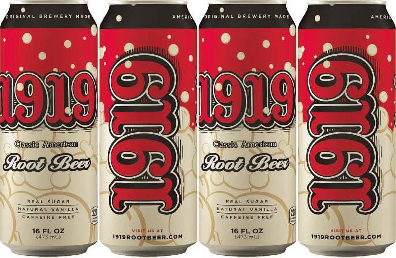 1919 16oz Classic American Root Beer Soda, 12 pack