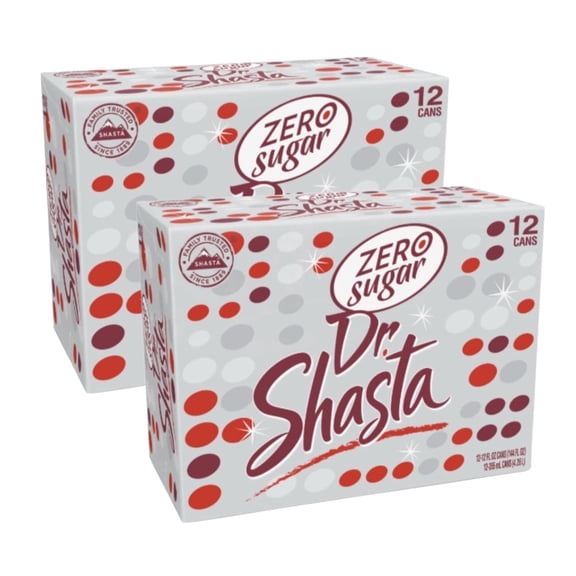 Shasta Zero Sugar Dr Shasta Soda - 24 Cans