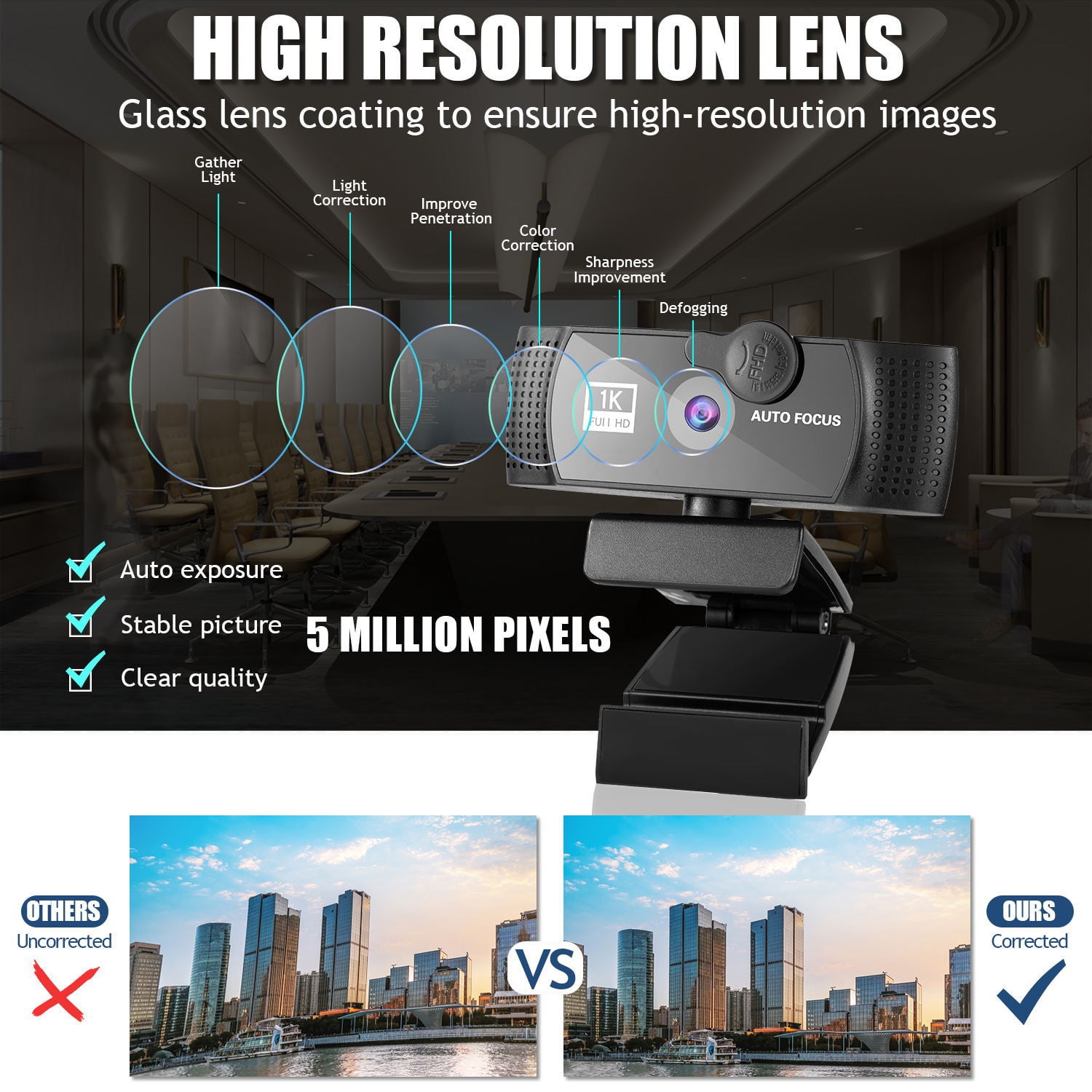Webcam 4K 2K 1080P Full HD Web Camera With Microphone USB Web Cam For PC Computer Laptop Video Mini Camera 4K ,HD Video