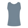 thumbnail image 6 of SNKSDGM Female Women's Tank Tops 3X Ribbed Tank Tops for Women Cropped Built in Bra Shelf Bra Camisoles Adjustable Spaghetti Strap Tank Tops Basic Layer, 6 of 7