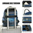 thumbnail image 3 of FORMRS Mini Backpack Purse for Women Travel Daypack Casual Shoulder Bag, Floral Occean, 3 of 7