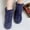 N-Navy, variant on Women Warm Home Plush Happy Face Slippers for Women Soft Slippers indoors Anti-Slip Bubble Slippers for Women Winter Floor Bedroom Shoes 6-6.5