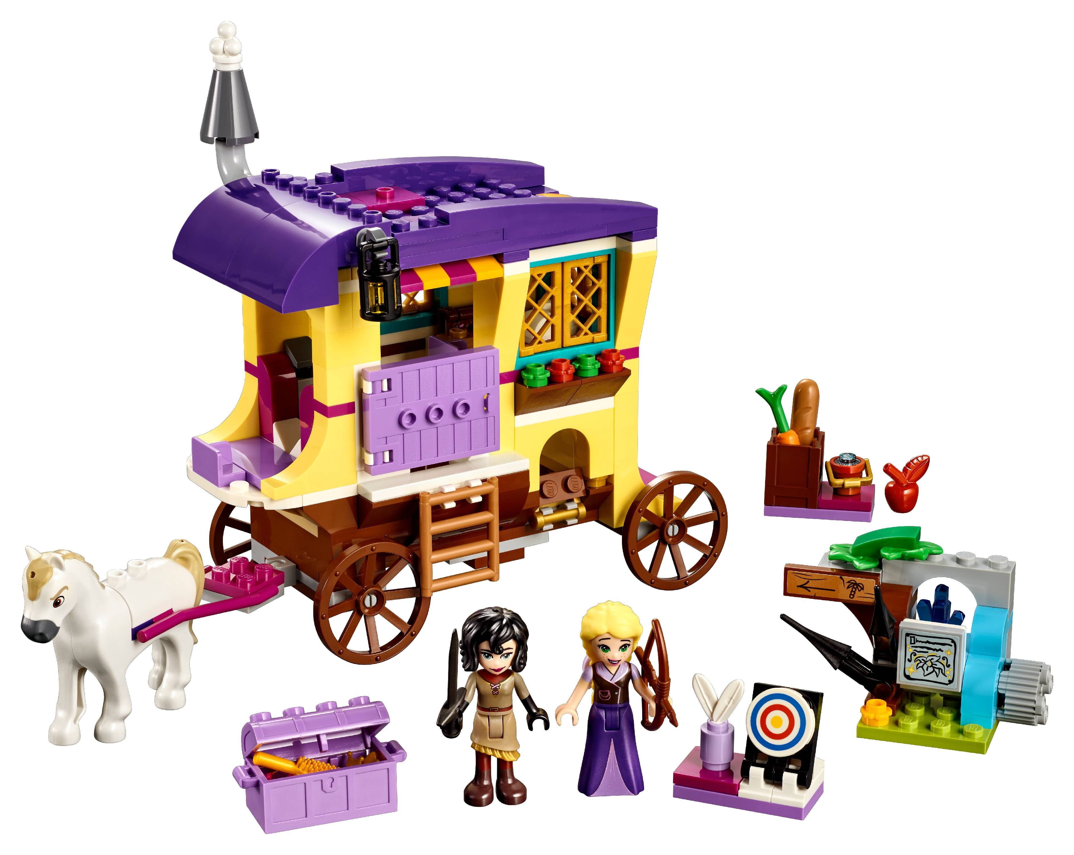 Ende Undertrykke Synlig LEGO Disney Princess Rapunzel's Traveling Caravan 41157 - Walmart.com