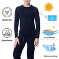 thumbnail image 4 of LANBAOSI Boys Athletic Base Layer Compression Underwear Set 2pcs Long John for Kids Unisex Size 12, 4 of 6