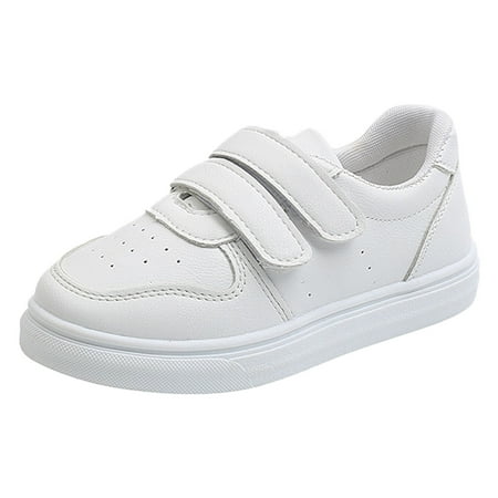 Baby Shoes Girl Formal Sports Shoes New Pattern Simple Solid Color Flat Bottom Thick Sole Comfortable Four Seasons Casual Shoes Toddler Sneakers Size 3 Years-3.5 Years