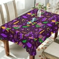 thumbnail image 4 of Mardi Gras Purple Tablecloth Rectangle Colorful Table Cloth Large Square Table Cover for Dining Kitchen Party 60"x120" Decor Gift, 4 of 7