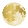 thumbnail image 1 of 1 calcomanía de pared con forma de luna brillante., 1 of 3