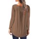 thumbnail image 3 of ICHUANYI Clearance Women Casual T-shirt Long Sleeve Round Neck Ruched Pullover Blouse Tops ICHUANYI "ICHUANYI", 3 of 5