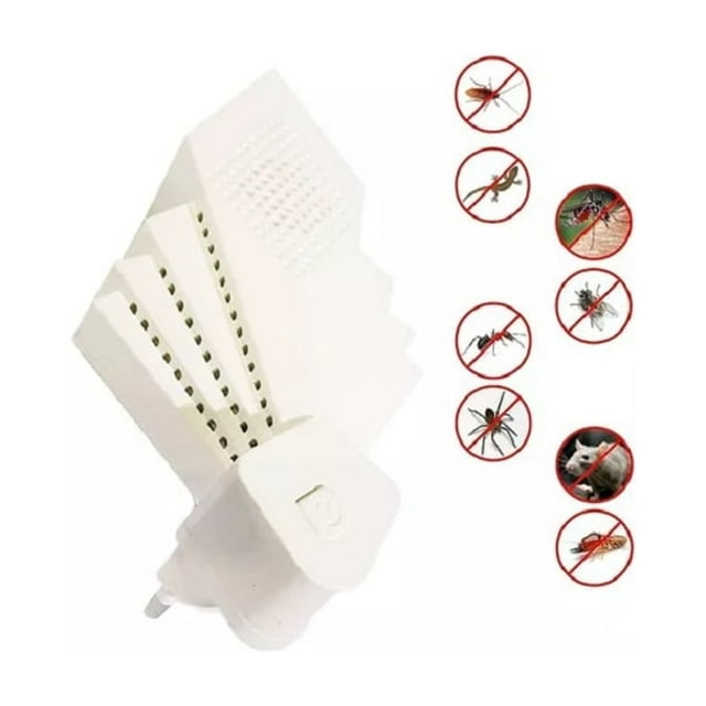 Repelente electrónico ultrasónico para ratones, ratas e insectos