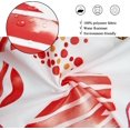 thumbnail image 3 of Valentine''s Day Shower Curtain, Red and Gold Graffiti Style Love Heart Romantic Girly Bathroom Curtain Waterproof Fabric Machine Washable with Hooks, 72" Wx84 L, 3 of 6