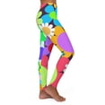 thumbnail image 4 of Soluvd Women's Spandex Leggings (AOP) Happy Day, 4 of 5