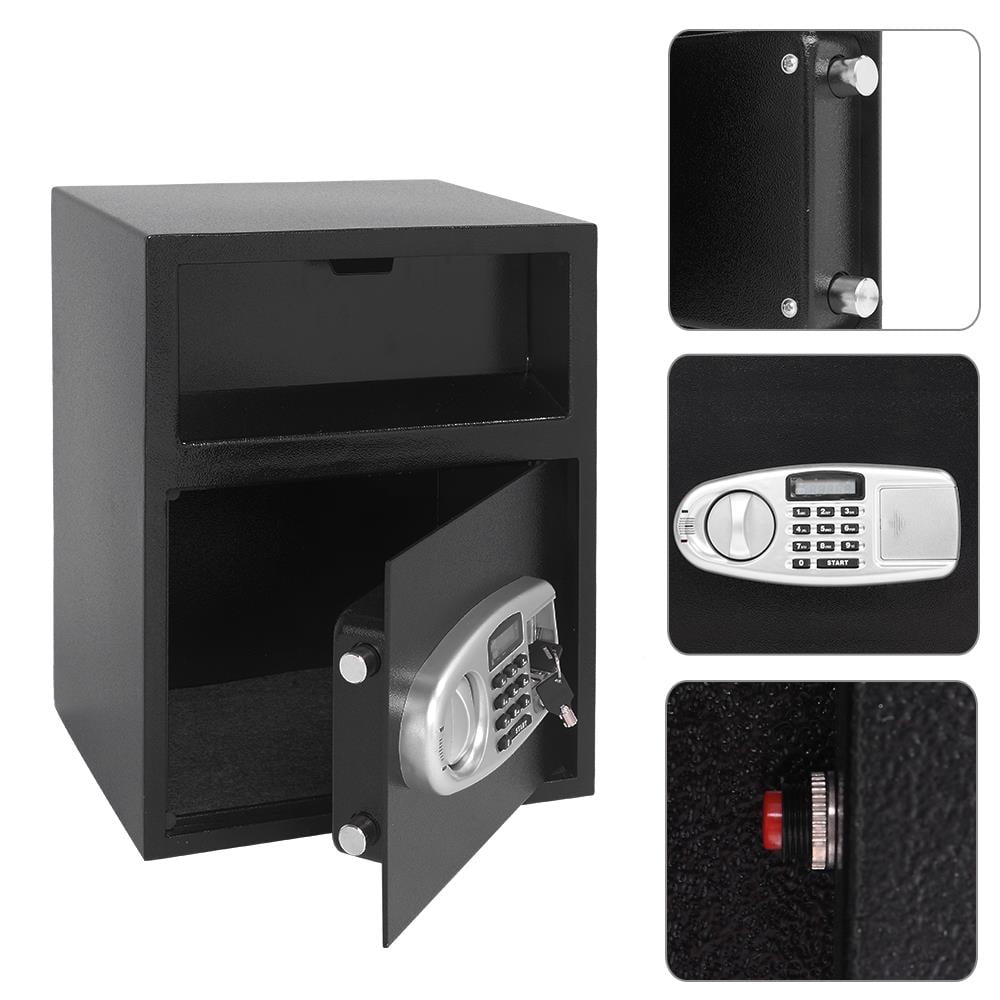 Ktaxon Digital Electronic Keypad Lock Home Safe Box Depository Drop Deposit Front Load Cash