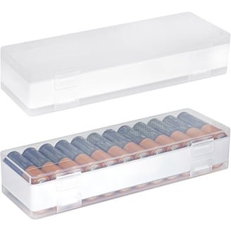 Battery Organizer Case- Hard Storage Box Bag Holder - Holds 60...