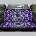 thumbnail image 4 of Qpednta Purple Mandala Car Seat Covers Full Set 4 Pack Easy to Install Front Seat Protector Auto Seat Rear Split Bench Cover Universal Automotive Seat Cover Accessories, 4 of 7