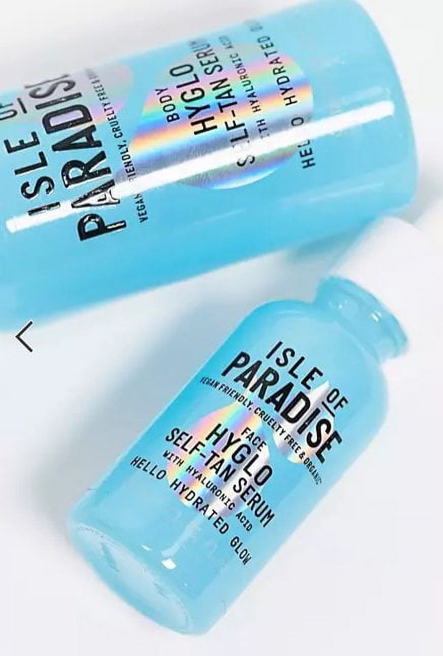 Isle of Paradise Hyglo Face Hyaluronic Self Tan Serum - Hydrating and Brigtening Gradual Tan Facial Serum, Vegan and Cruelty Free, 1.01 Fl Oz