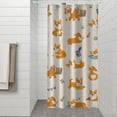 thumbnail image 2 of Cartoon Corgi Shower Curtain 36"x72" ,Bathroom Decorative Shower Curtains Set with 12 Hooks,Modern Waterproof Washable Shower Curtain, 2 of 6