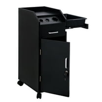 Zimtown Salon Storage Trolley Cart for Hair Stylist, Spa Utility Carts w/Hairdryer Holder