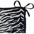 thumbnail image 4 of Klear Vu Porch Rocking Chair Cushions Set, Suitable for Living Room Rockers, Stylish Seat and Back Pads Include Fabric Ties, 20" X 17" X 2, Black Tiger, 4 of 4