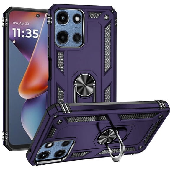 For Motorola Moto G 5G 2026 XT2613V Shockproof Kickstand Phone Case - SHRG Purple