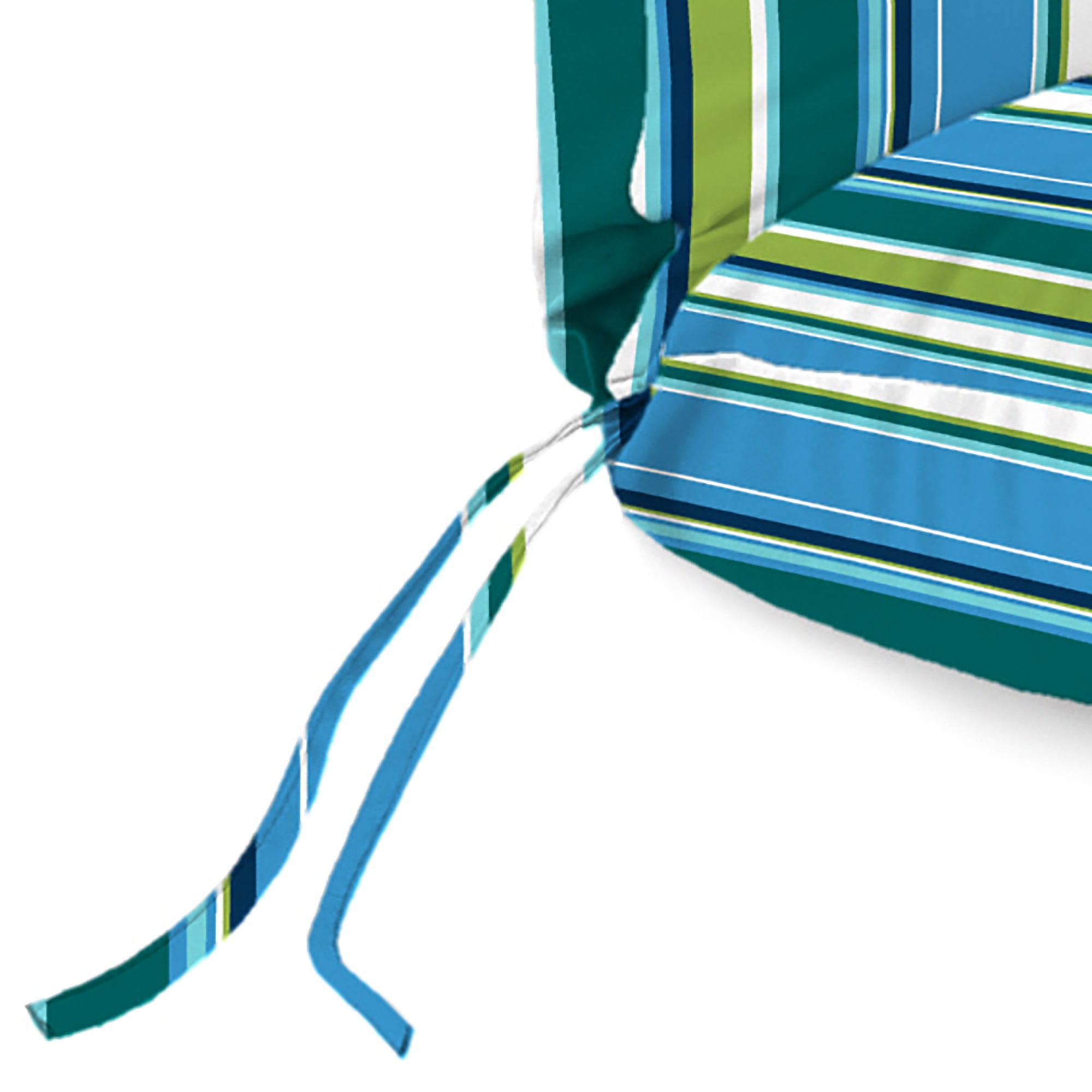 Jordan Manufacturing 74" x 22" Rectangular Outdoor Chaise Lounge Cushion with Ties and Hanger Loop