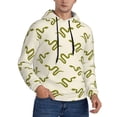 thumbnail image 2 of Xecao Green Snake Pattern Men's Adult Pullover Hoodie,Hooded Sweatshirt-3X-Large, 2 of 7