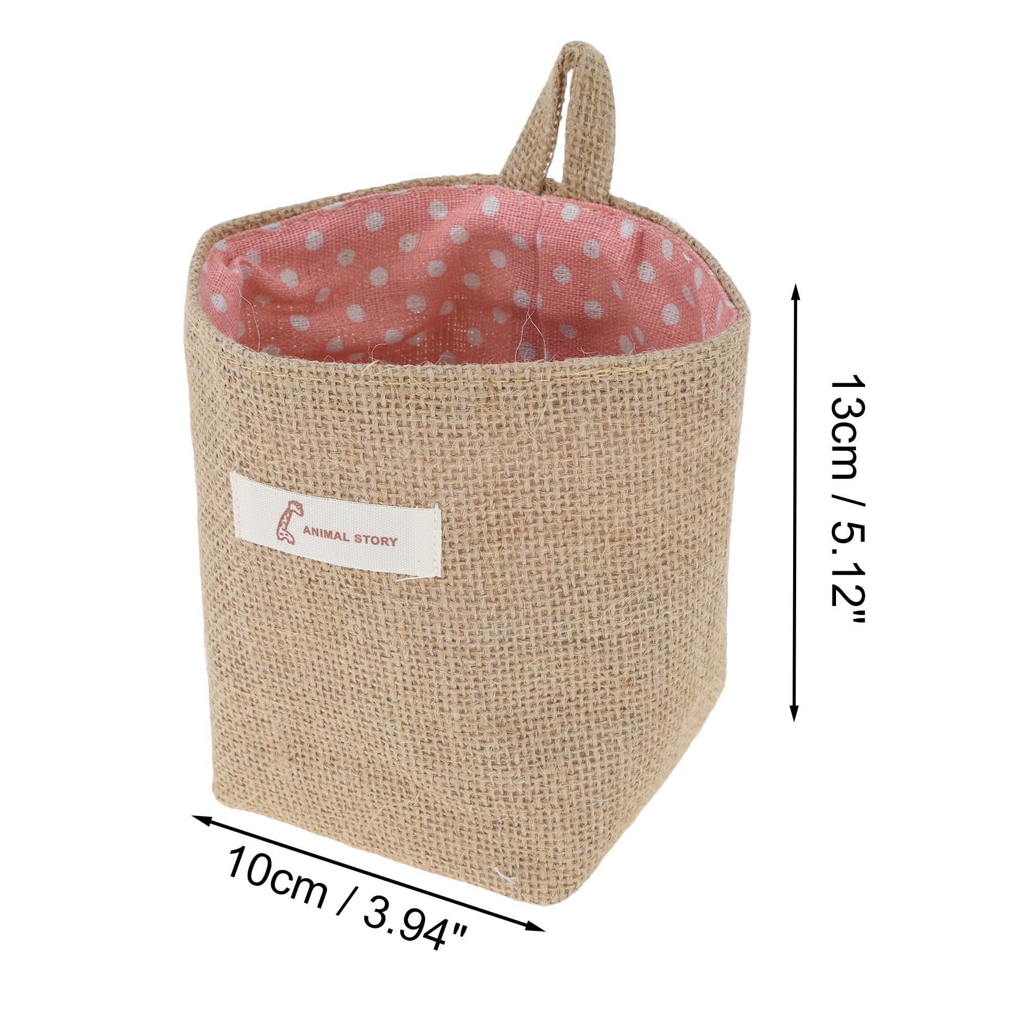 Unique Bargains Simple Reusable Hanging Storage Bags 1 Pc Yellow Brown, Pink