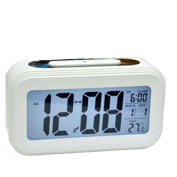 CCOCC Alarm Clock,Versatile Digital Clock,Compact Bedside Clock with Dual Display Modes & Adjustable Brightness Levels