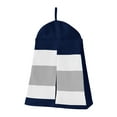 thumbnail image 5 of Stripe Navy and Gray 4 Piece Microfiber Crib Bedding Set by Sweet Jojo Designs, 5 of 6