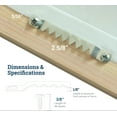 thumbnail image 2 of 808 Corp Sawtooth Picture Hanger Kit with screws, 10 pack, 2 of 4