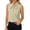 Beige, variant on Women's Bow Tie Neck Sleeveless Blouse Top Flowy Chiffon Casual Summer Work Office Business Elegant Shirt Tops Beige XXL