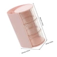 thumbnail image 2 of unbranded Organizador De Maquillaje Giratorio Rosa Para Almacenamiento Funcional Y, 2 of 6