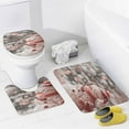 thumbnail image 4 of Christmas Trees, Snowmen 4Pcs Shower Curtain Set Shower Curtain Set with Carpet Bath Mat, 4 of 8