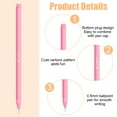 thumbnail image 4 of OFFCUP - Bolígrafos rollerball, 6 unidades, tinta líquida, bolígrafos de gel, de secado rápido, para estudiantes, adultos, papelería, material escolar y de oficina (rosa), 4 of 7