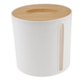 thumbnail image 4 of Beaupretty Bathroom Toilet Paper Holder White Bamboo Plastic 1Pcs, 4 of 8