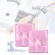thumbnail image 5 of Kit de extensión de pestañas, bandeja para pestañas, productos profesionales para principiantes. Bandeja de 2 piezas rosa, 5 of 9