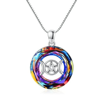 Alchemy England Lilith Necklace - Gothic Crescent Moon & Sigil Pendant, 21" Chain, Babylonian Style Jewelry