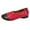 Red, variant on GEZHEN Color Block Leather Shallow Soft Flat Casual Shoes Ladies Fashion Blocking Comfort Sole Shoes Non Slip Low Top Platform Shoes