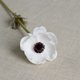 thumbnail image 4 of 10pcs Artifical Real Touch Pu Anemone Flower Bouquet Room Home Decor (white - 10pcs), 4 of 4