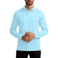 thumbnail image 5 of UAMVSH Men's Sun Protection Shirts UV UPF 50+ Long Sleeve Button T-Shirt Quick Dry Brethable Lightweight Tops for Outdoor Sports, 5 of 5