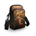 thumbnail image 3 of HELLHERO Small Crossbody Purse Polyester with Zipper Cat in Sunflower Field for Casual Use Adults, 3 of 7