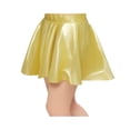 thumbnail image 2 of EnJoCho Girls Shiny Metallic Pleated Flared Min𝗂 Skater Skort Skirt Elastic Waist A-line Dance Skirt Performance wear Toddler Easter Dress, 2 of 4