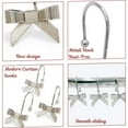 thumbnail image 2 of 12 Ganchos Decorativos Para Cortina De Ducha Con Nudo De Lazo, Anillos De Ducha Para Baño, Habitación De Bebé, Decoración Artística (Nudo De Lazo) (Plata), 2 of 5