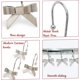 thumbnail image 2 of 12 Ganchos Decorativos Para Cortina De Ducha Con Nudo De Lazo, Anillos De Ducha Para Baño, Habitación De Bebé, Decoración Artística (Nudo De Lazo) (Plata), 2 of 5