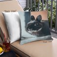 thumbnail image 1 of Ahgly Company Animals Rabbit Outdoor Throw Pillow, 18 inch by 18 inch, 1 of 6