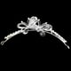 thumbnail image 4 of Banda Pa Cabeza Del cabellero cabellero De Diadema Nupcial De Miposa Doble Plateada Colco Tiara de cristal, 4 of 6