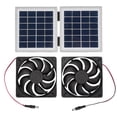 thumbnail image 2 of Exhaust Ventilation Cooling Fan, Solar Powered Attic Ventilator Exhaust Fan for Outdoor Pet House Utility Room, 2 of 7