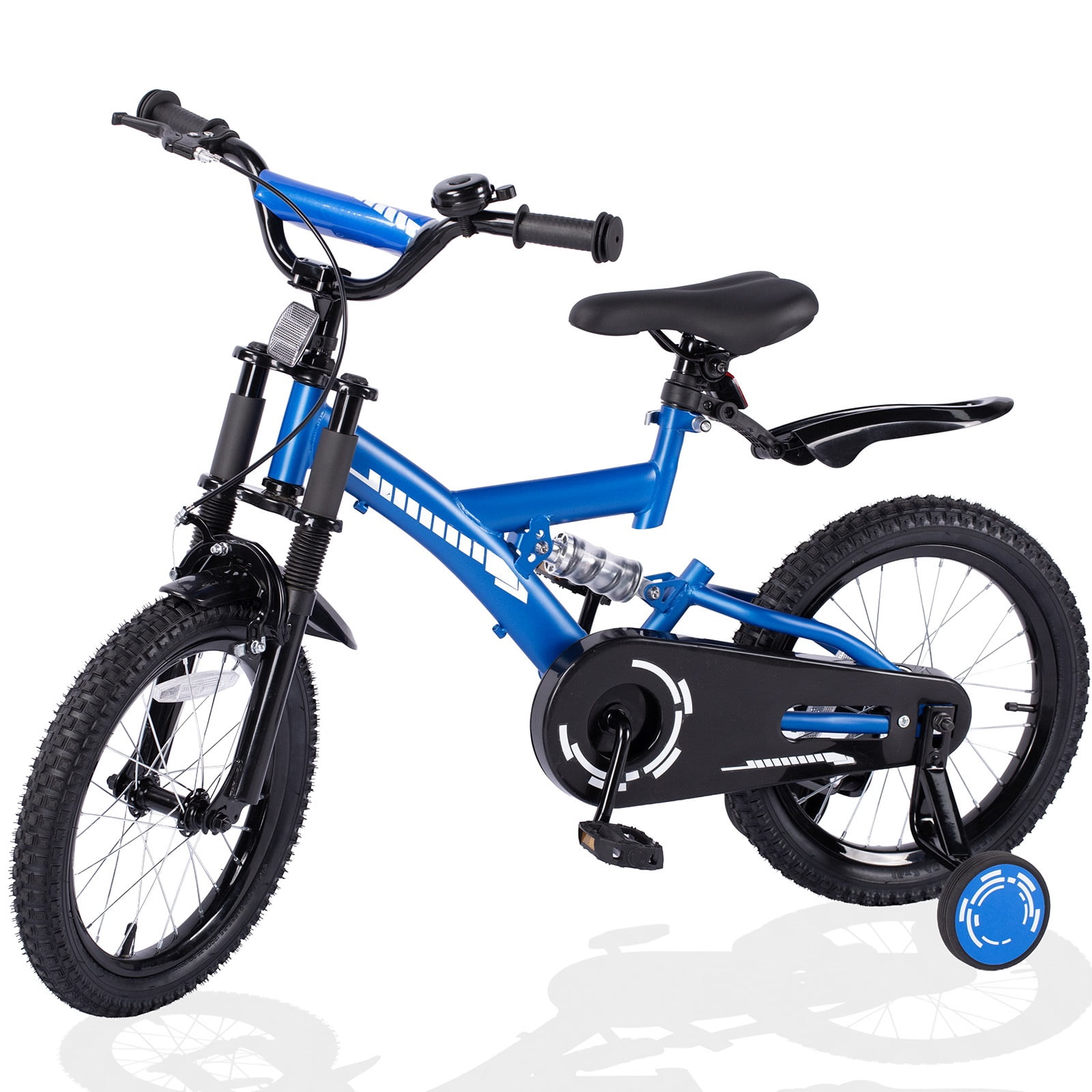 Fenbeli 16 Inch Kids Bike with Training Wheels for Boys Ages 4-7, Blue