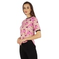 thumbnail image 4 of Inkmeso T-shirt à Col Rond pour Femme à Imprimé Regular Fit Haut-Bas, 4 of 7
